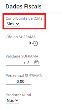 FoccoLOJAS - Fiscal - Rejeição IE do destinatário não informada 5.png
